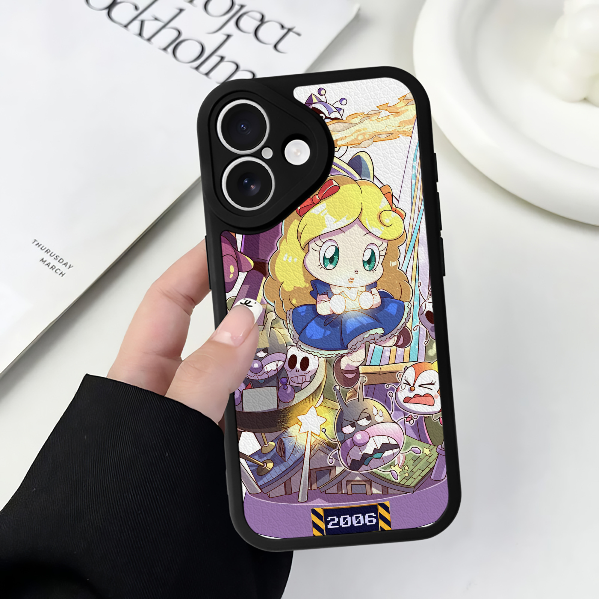 （画像用） アンパンマン Anpanman 【iPhone 16シリーズ対応】シリコンスマホケース（レザー調） 材質：シリコン